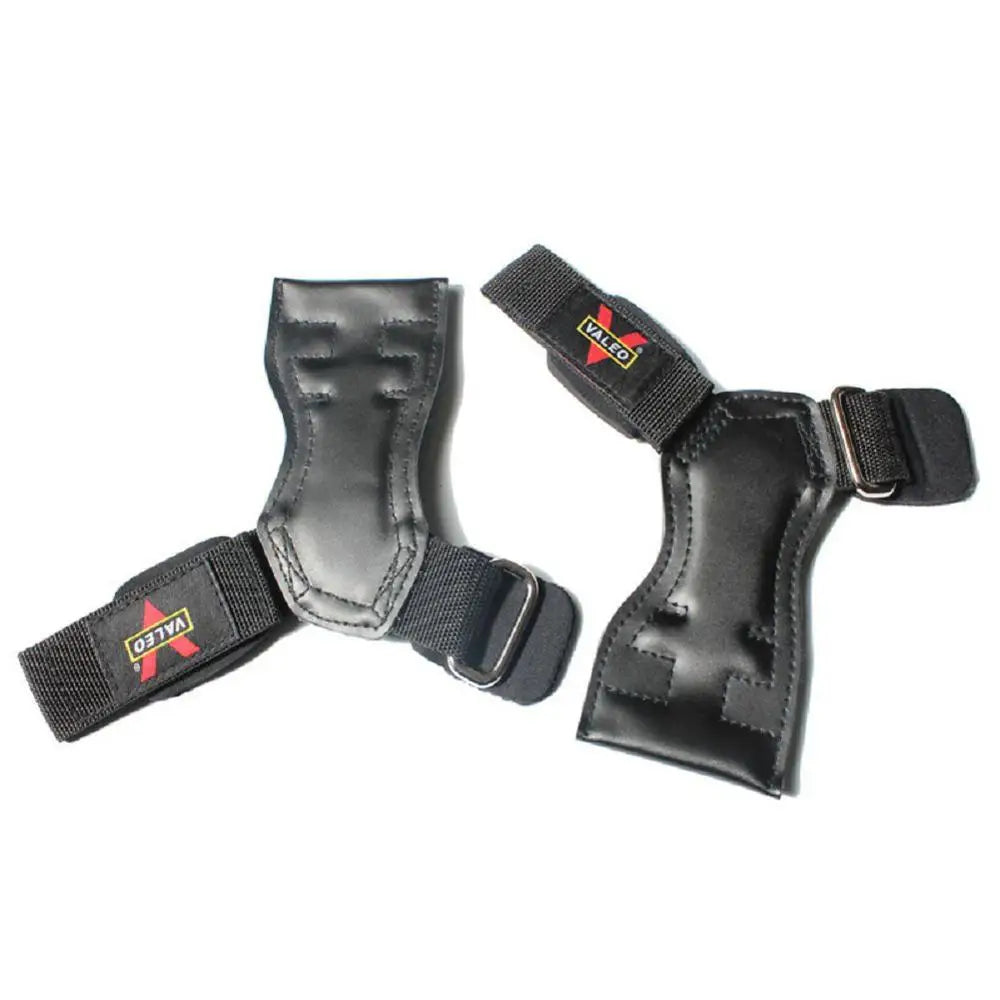 Cowhide Weightlifting Gloves with Wrist Straps for Dumbbell and Barbell Training - Fitness Gym Equipment