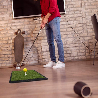 Professional Dual-Turf Golf Hitting Mat with Portable Heavy Rubber Base for Indoor and Outdoor Training