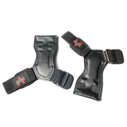 Cowhide Weightlifting Gloves with Wrist Straps for Dumbbell and Barbell Training - Fitness Gym Equipment