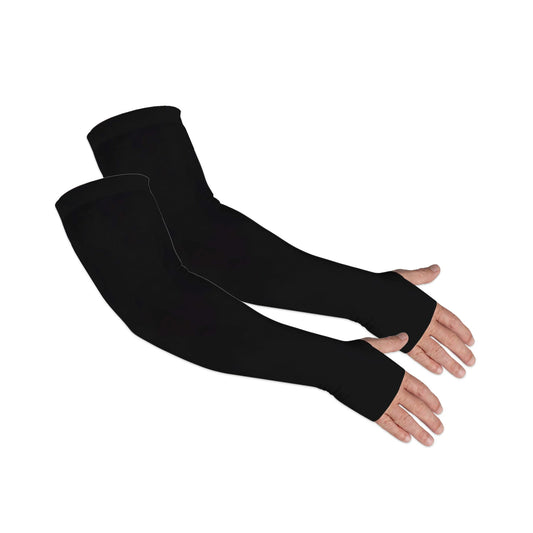 UV Sun Protection Arm Sleeves for Men and Women - UPF 50+ Cooling Athletic Sleeves with Hand Coverage for Outdoor Activities and Tattoo Concealment - One Size, 1 Pair