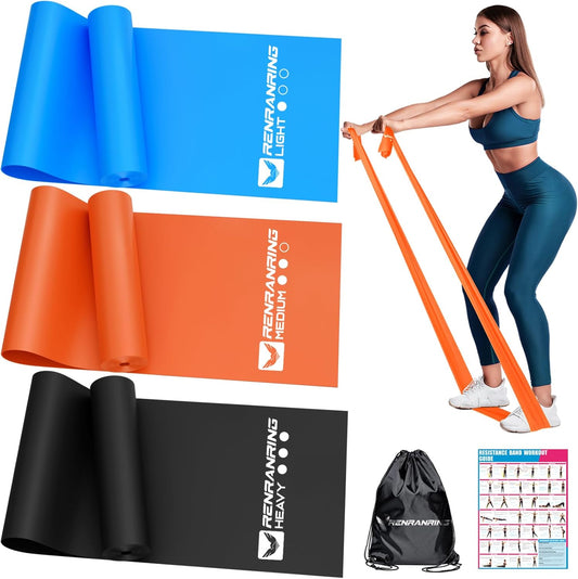Professional Resistance Bands Set for Strength Training, Physical Therapy, Pilates, and Yoga