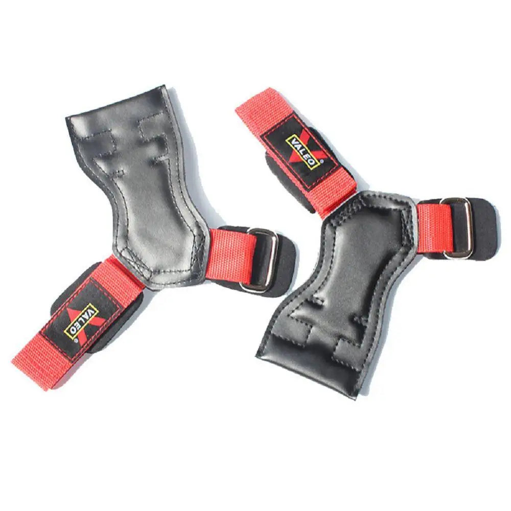 Cowhide Weightlifting Gloves with Wrist Straps for Dumbbell and Barbell Training - Fitness Gym Equipment